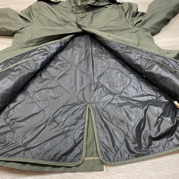 John Varvatos Quilt Lined Hooded Button Field Jacket Men's L - Picture 8 of 10